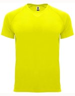 Roly Sport Funktions-T-Shirt Bahrain Polyester für Herren, Army Green 15 M, RY0407 – Fluor Giallo 221