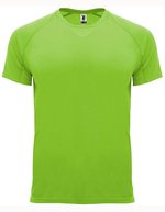 Roly Sport Funktions-T-Shirt Bahrain Polyester für Herren, Army Green 15 M, RY0407 – Verde lime 225