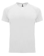 Roly Sport Funktions-T-Shirt Bahrain Polyester für Herren, Army Green 15 M, RY0407 – Bianco 01