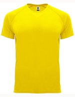 Roly Sport Funktions-T-Shirt Bahrain Polyester für Herren, Army Green 15 M, RY0407 – Giallo 03