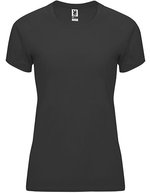 T-Shirt Bahrain, UV-Schutz, Polyester für Damen – Dark Lead 46