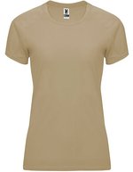 T-Shirt Bahrain, UV-Schutz, Polyester für Damen – Dark Sand 219