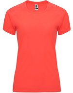Roly Sport T-Shirt Bahrain, UV-Schutz, Polyester für Damen, Fluor Green 222 M, RY0408 – Fluor Corallo 234