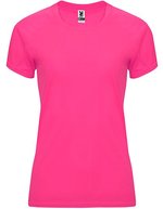 Roly Sport T-Shirt Bahrain, UV-Schutz, Polyester für Damen, Fluor Green 222 M, RY0408 – Fluor Rosa 228