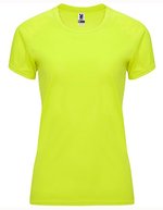 Roly Sport T-Shirt Bahrain, UV-Schutz, Polyester für Damen, Fluor Green 222 M, RY0408 – Fluor Giallo 221