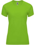 Roly Sport T-Shirt Bahrain, UV-Schutz, Polyester für Damen, Fluor Green 222 M, RY0408 – Verde lime 225