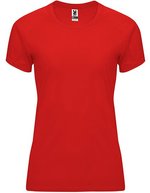 Roly Sport T-Shirt Bahrain, UV-Schutz, Polyester für Damen, Fluor Green 222 M, RY0408 – Rosso 60
