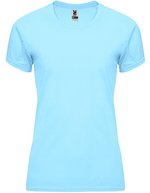 Roly Sport T-Shirt Bahrain, UV-Schutz, Polyester für Damen, Fluor Green 222 M, RY0408 – Azzurro cielo 10