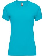 Roly Sport T-Shirt Bahrain, UV-Schutz, Polyester für Damen, Fluor Green 222 M, RY0408 – Turchese 12