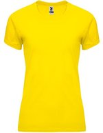 Roly Sport T-Shirt Bahrain, UV-Schutz, Polyester für Damen, Fluor Green 222 M, RY0408 – Giallo 03