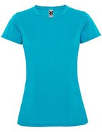 Roly Sport Funktions-T-Shirt Slim Fit für Damen, Army Green 15 S, RY0423 – Turquoise 12