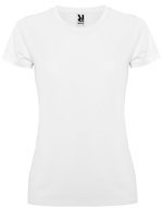 Roly Sport Funktions-T-Shirt Slim Fit für Damen, Army Green 15 S, RY0423 – White 01