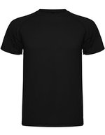 Roly Sport Funktions-T-Shirt Montecarlo mit Raglanärmeln – Black 02