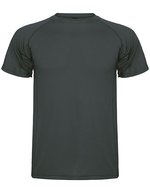 Roly Sport Funktions-T-Shirt Montecarlo mit Raglanärmeln – Dark Lead 46