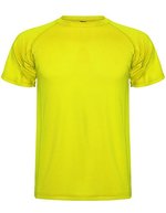 Roly Sport Funktions-T-Shirt Montecarlo mit Raglanärmeln, Royal Blue 05 S, RY0425 – Fluor Yellow 221