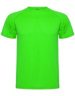 Roly Sport Funktions-T-Shirt Montecarlo mit Raglanärmeln, Royal Blue 05 S, RY0425 – Lime Green 225