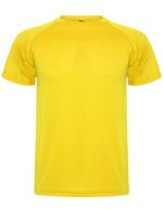 Roly Sport Funktions-T-Shirt Montecarlo mit Raglanärmeln, Royal Blue 05 S, RY0425 – Yellow 03