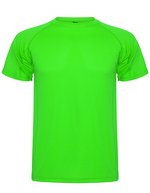 Roly Sport Sportliches Kinder-T-Shirt mit Raglan-Ärmeln – Lime Green 225
