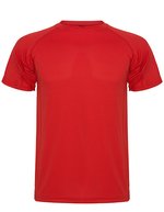 Roly Sport Sportliches Kinder-T-Shirt mit Raglan-Ärmeln, Lime Green 225 8 Jahre, RY0425K – Red 60