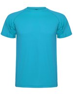 Roly Sport Sportliches Kinder-T-Shirt mit Raglan-Ärmeln, Lime Green 225 8 Jahre, RY0425K – Turquoise 12