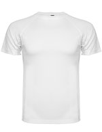 Roly Sport Sportliches Kinder-T-Shirt mit Raglan-Ärmeln, Lime Green 225 8 Jahre, RY0425K – White 01