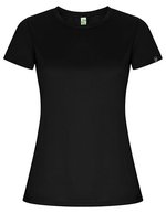 Roly Eco Imola T-Shirt aus Recycling-Polyester für Damen – Black 02