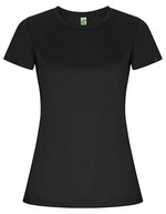 Roly Eco Imola T-Shirt aus Recycling-Polyester für Damen – Dark Lead 46