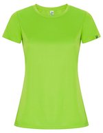 Roly Eco Imola T-Shirt aus Recycling-Polyester für Damen – Fluor Green 222