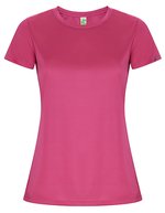 Roly Eco Imola T-Shirt aus Recycling-Polyester für Damen, Black 02 S, RY0428 – Rosette 78