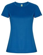 Roly Eco Imola T-Shirt aus Recycling-Polyester für Damen, Black 02 S, RY0428 – Blu reale 05