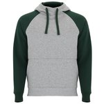 Roly Zweifarbiges Badet Kapuzen-Sweatshirt, Black 02/Heather Grey 58 XS, RY1058 – Bild 3