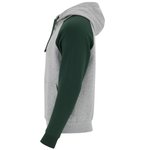 Roly Zweifarbiges Badet Kapuzen-Sweatshirt, Black 02/Heather Grey 58 XS, RY1058 – Bild 5