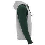 Roly Zweifarbiges Badet Kapuzen-Sweatshirt, Black 02/Heather Grey 58 XS, RY1058 – Bild 6