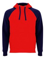 Roly Zweifarbiges Badet Kapuzen-Sweatshirt, Black 02/Heather Grey 58 XS, RY1058 – Rosso 60/Blu navy 55