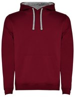 Roly Urban Sweatshirt mit Kapuze für Herren, Black 02 S, RY1067 – Granato Rosso 57
