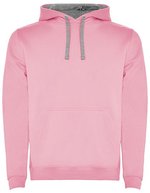 Roly Urban Sweatshirt mit Kapuze für Herren, Black 02 S, RY1067 – Rosa chiaro 48