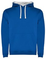 Roly Urban Sweatshirt mit Kapuze für Herren, Black 02 S, RY1067 – Blu reale 05/Bianco 01