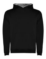 Sweat-shirt urbain à capuche pour enfant – Noir 02/Chine Gris 58