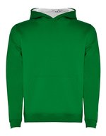 Sweat-shirt urbain à capuche pour enfant – Vert kelly 20/Blanc 01