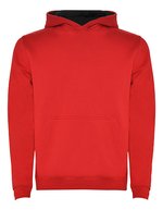 Sweat-shirt urbain à capuche pour enfant – Rouge 60/Noir 02