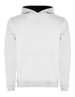 Sweat-shirt urbain à capuche pour enfant – Blanc 01/Bleu marine 55