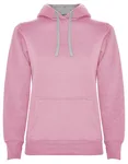 Roly Urban Kapuzen-Sweatshirt mit Daumenöffnungen für Damen, Light Pink 48/Heather Grey 58 XL, RY1068 – Bild 1