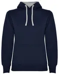 Roly Urban Kapuzen-Sweatshirt mit Daumenöffnungen für Damen, Light Pink 48/Heather Grey 58 XL, RY1068 – Navy Blue 55/Heather Grey 58