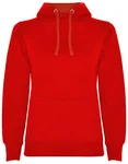 Roly Urban Kapuzen-Sweatshirt mit Daumenöffnungen für Damen, Light Pink 48/Heather Grey 58 XL, RY1068 – Red 60