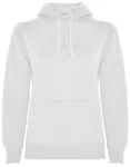 Roly Urban Kapuzen-Sweatshirt mit Daumenöffnungen für Damen, Light Pink 48/Heather Grey 58 XL, RY1068 – White 01