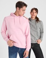 Roly Eco Bio-Baumwolle Kapuzen-Sweatshirt mit Tasche, Black 02 XS, RY1074 – Bild 1