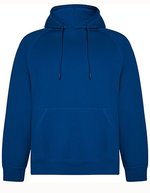 Roly Eco Bio-Baumwolle Kapuzen-Sweatshirt mit Tasche, Black 02 XS, RY1074 – Blu reale 05