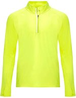 Roly Sport Sport-Sweatshirt Melbourne mit Half-Zip, Black 02 S, RY1113 – Fluor Yellow 221