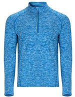 Roly Sport Sport-Sweatshirt Melbourne mit Half-Zip, Black 02 S, RY1113 – Heather Royal Blue 248