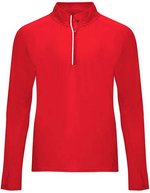 Roly Sport Sport-Sweatshirt Melbourne mit Half-Zip, Black 02 S, RY1113 – Red 60